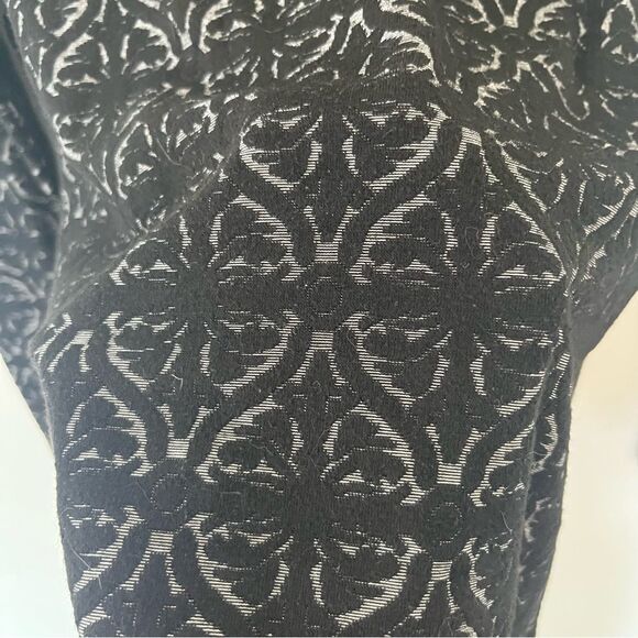 Philosophy Black Gray Textured French Quarter Pattern Long Sleeve T-Shirt - Picture 4 of 7